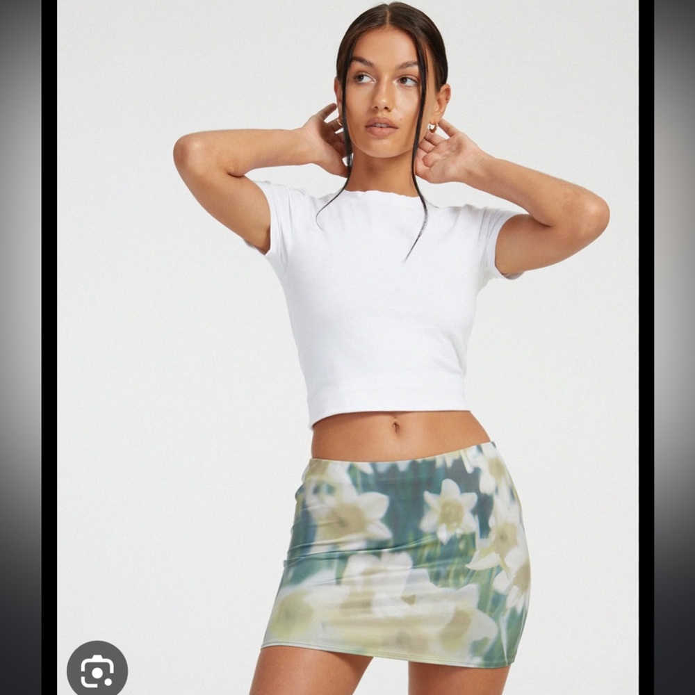 motel rocks floral mini skirt